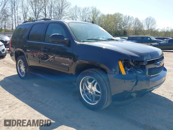 2012 Chevrolet Tahoe LT with VIN 1GNSCBE07CR122317, listed as a IAAI auction lot 41986360 with 172,505 mi miles and . Bid and sale history available at DreamBid. Image 1.