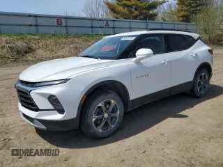 2024 Chevrolet Blazer LT with VIN 3GNKBCR47RS181198, listed as a Copart auction lot 54533795 with 23,745 mi miles and Non repairable. Bid and sale history available at DreamBid. Image 1.