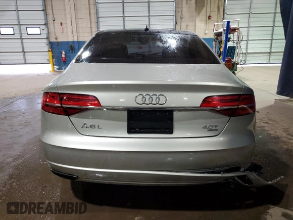 2017 Audi A8 Sport with VIN WAU43AFD5HN017798, listed as a Copart auction lot 41431545 with 128,975 mi miles and Clean title. Bid and sale history available at DreamBid. Image 6.