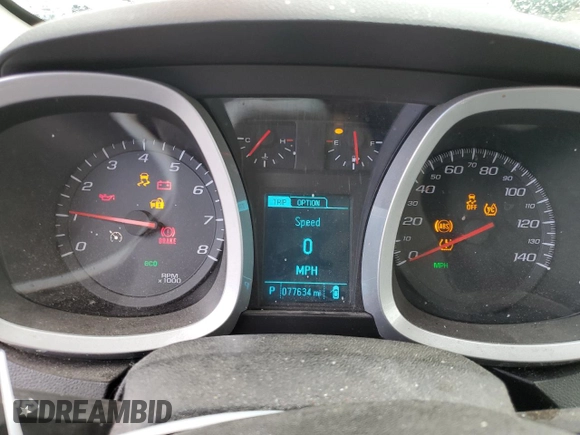 2013 Chevrolet Equinox LS with VIN 2GNALBEK6D6424966, listed as a Copart auction lot 55572875 with 77,634 mi miles and Non Repairable. Bid and sale history available at DreamBid. Image 9.