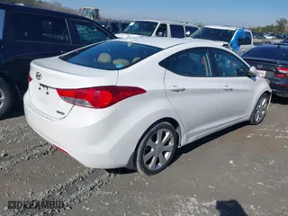 2013 Hyundai Elantra GLS PZEV with VIN 5NPDH4AE8DH246797, listed as a IAAI auction lot 41451702 with 172,500 mi miles. Bid and sale history available at carsss.com. Image 4.