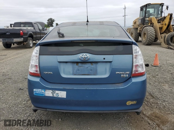 2007 Toyota Prius with VIN JTDKB20UX77555427, listed as a Copart auction lot 53035525 with 182,874 mi miles and Salvage title. Bid and sale history available at DreamBid. Image 6.