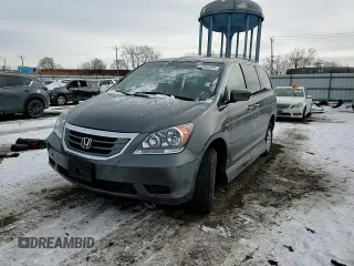 2010 Honda Odyssey EX with VIN 5FNRL3H49AB042452, listed as a Copart auction lot 45664325 with 76,521 mi miles and Salvage Title. Bid and sale history available at carsss.com. Image 12.