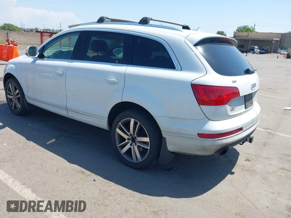 2013 Audi Q7 Premium Plus with VIN WA1LGAFE8DD010690, listed as a IAAI auction lot 42152906 with 152,351 mi miles and . Bid and sale history available at DreamBid. Image 3.
