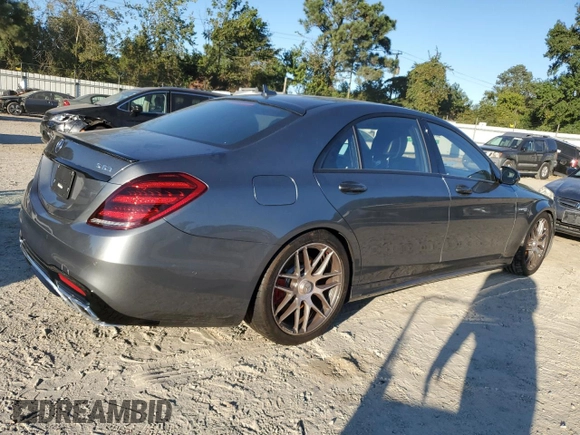 2020 Mercedes-Benz S 63 AMG with VIN WDDUG8JB2LA516912, listed as a Copart auction lot 74954834 with Not Provided miles and Salvage Title. Bid and sale history available at DreamBid. Image 3.