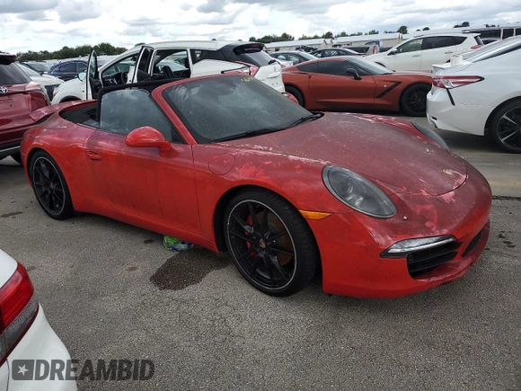 2014 Porsche 911 Carrera S with VIN WP0CB2A9XES154288, listed as a Copart auction lot 74562834 with 0 mi miles and Non Repairable. Bid and sale history available at carsss.com. Image 4.