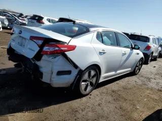 2013 Kia Optima Hybrid EX with VIN KNAGM4AD2D5038590, listed as a Copart auction lot 52335915 with Not Provided miles and Salvage Title. Bid and sale history available at carsss.com. Image 3.