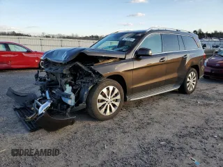 2017 Mercedes-Benz GLS 450 with VIN 4JGDF6EE1HA881266, listed as a Copart auction lot 42690564 with 104,961 mi miles and . Bid and sale history available at DreamBid. Image 1.