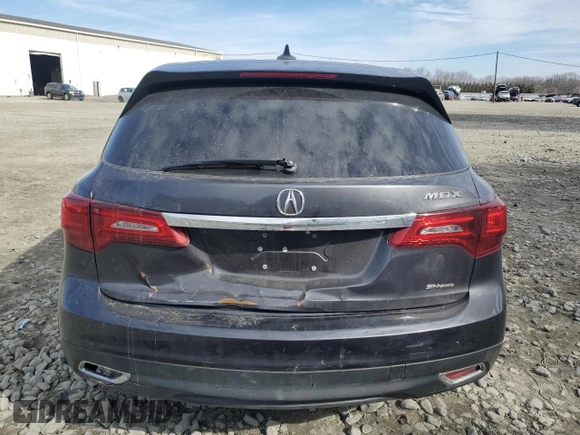 2016 Acura MDX with VIN 5FRYD4H25GB010313, listed as a Copart auction lot 46729375 with 145,118 mi miles and Salvage Title. Bid and sale history available at carsss.com. Image 6.