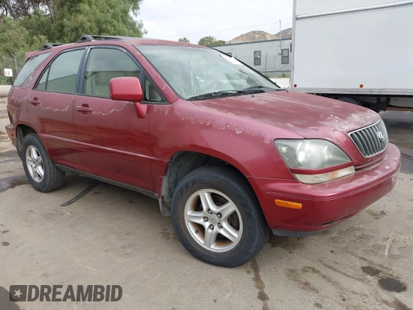 2000 Lexus RX 300 with VIN JT6HF10UXY0148220, listed as a IAAI auction lot 42105078 with 250,618 mi miles. Bid and sale history available at carsss.com. Image 1.
