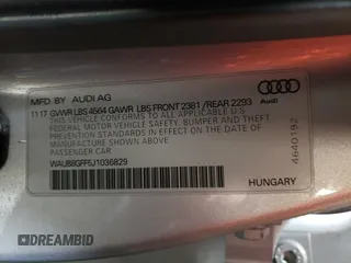 2018 Audi A3 Sedan Premium with VIN WAUB8GFF5J1036829, listed as a Copart auction lot 39060534 with 64,320 mi miles. Bid and sale history available at carsss.com. Image 13.