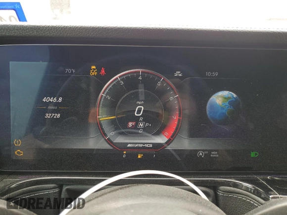 2020 Mercedes-Benz G 63 AMG with VIN WDCYC7HJ1LX335032, listed as a Copart auction lot 50654054 with 32,728 mi miles and . Bid and sale history available at DreamBid. Image 9.