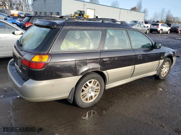 2001 Subaru Legacy Wagon Outback H6 L.L. Bean Edition with VIN 4S3BH806017671374, listed as a Copart auction lot 86381044 with 185,696 mi miles and Clean Title. Bid and sale history available at carsss.com. Image 3.
