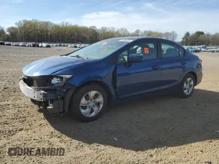 2014 Honda Civic Sedan LX with VIN 2HGFB2F5XEH527454, listed as a Copart auction lot 50136205 with 110,937 mi miles and Salvage Title. Bid and sale history available at carsss.com. Image 1.