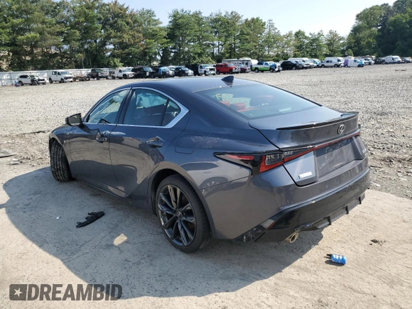 2021 Lexus IS 350 F Sport with VIN JTHGZ1E25M5022412, listed as a Copart auction lot 63022165 with Not provided miles and Salvage title. Bid and sale history available at DreamBid. Image 2.