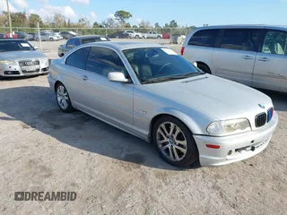 2002 BMW 3 Series 330Ci with VIN WBABN53432JU38611, listed as a IAAI auction lot 41577630 with 166,771 mi miles and . Bid and sale history available at carsss.com. Image 1.