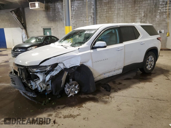 2022 Chevrolet Traverse LS with VIN 1GNEVLKW6NJ172911, listed as a Copart auction lot 41827235 with 36,577 mi miles and Salvage Title. Bid and sale history available at carsss.com. Image 1.