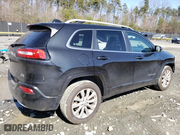2016 Jeep Cherokee Overland with VIN 1C4PJLJB1GW342657, listed as a Copart auction lot 48873885 with 123,074 mi miles and Salvage title. Bid and sale history available at DreamBid. Image 3.
