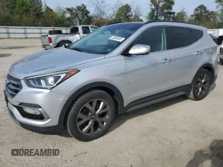 2018 Hyundai Santa Fe Ultimate z VIN 5XYZW4LA7JG503845, wystawiony jako Copart lot #52864555 z przebiegiem 89 757 mil mil oraz Szkoda całkowita • Salvage title. Historia ofert i sprzedaży dostępna na DreamBid. Obrazek 1.