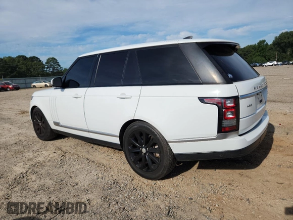 2017 Land Rover Range Rover HSE with VIN SALGS2FV7HA348853, listed as a Copart auction lot 63279935 with 126,204 mi miles and Clean title. Bid and sale history available at DreamBid. Image 2.