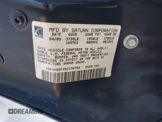 2005 Saturn ION ION 1 z VIN 1G8AG52F45Z170793, wystawiony jako IAAI lot #41637625 z przebiegiem 72 475 mil mil oraz . Historia ofert i sprzedaży dostępna na DreamBid. Obrazek 9.