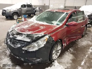 2013 Hyundai Sonata SE with VIN 5NPEC4AC3DH796748, listed as a IAAI auction lot 41574842 with 156,596 mi miles. Bid and sale history available at carsss.com. Image 2.