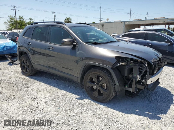 2016 Jeep Cherokee Altitude with VIN 1C4PJLCB8GW113714, listed as a Copart auction lot 52937225 with 22,000 mi miles and Salvage Title. Bid and sale history available at carsss.com. Image 4.