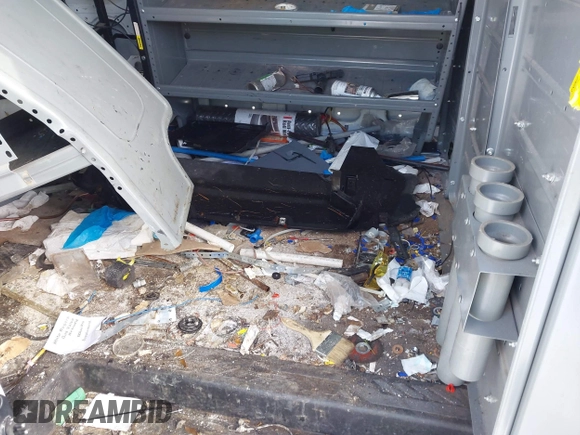 2016 Ford Transit Cargo with VIN 1FTYE2YM3GKA97698, listed as a IAAI auction lot 41524821 with Not Provided miles. Bid and sale history available at carsss.com. Image 8.
