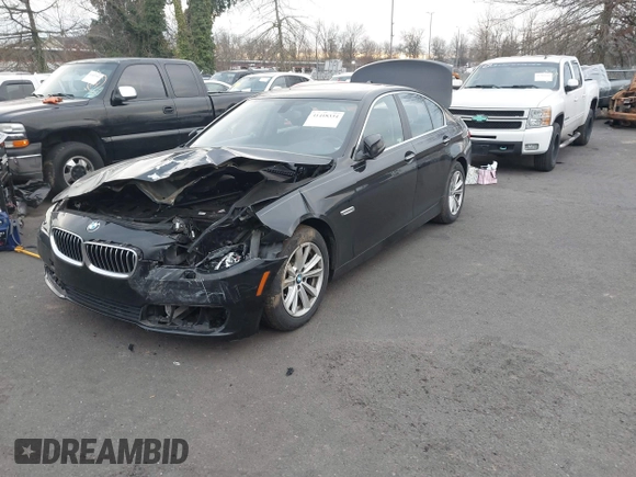 2014 BMW 5 Series 528i with VIN WBA5A5C5XED502261, listed as a IAAI auction lot 41418334 with 139,983 mi miles. Bid and sale history available at carsss.com. Image 17.