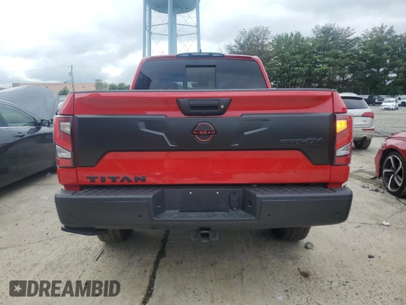 2024 Nissan Titan Pro-4X with VIN 1N6AA1ED8RN118197, listed as a Copart auction lot 64471595 with 3,576 mi miles and Salvage title. Bid and sale history available at DreamBid. Image 6.