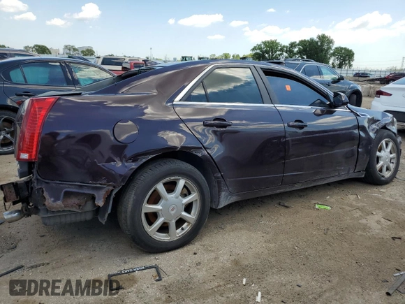 2009 Cadillac CTS AWD w/1SA with VIN 1G6DG577690160882, listed as a Copart auction lot 76880114 with 0 mi miles and Salvage Title. Bid and sale history available at carsss.com. Image 3.