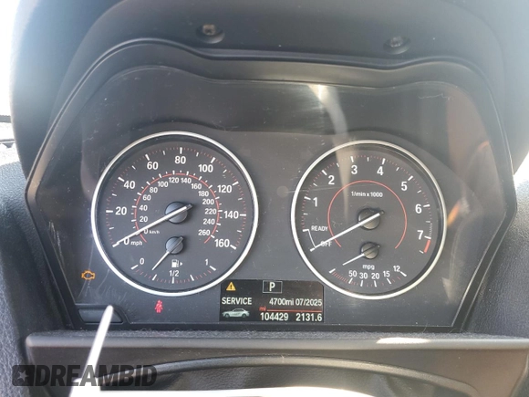 2016 BMW 2 Series 228i xDrive with VIN WBA1G9C53GV599689, listed as a Copart auction lot 46358445 with 104,429 mi miles and Salvage title. Bid and sale history available at DreamBid. Image 9.