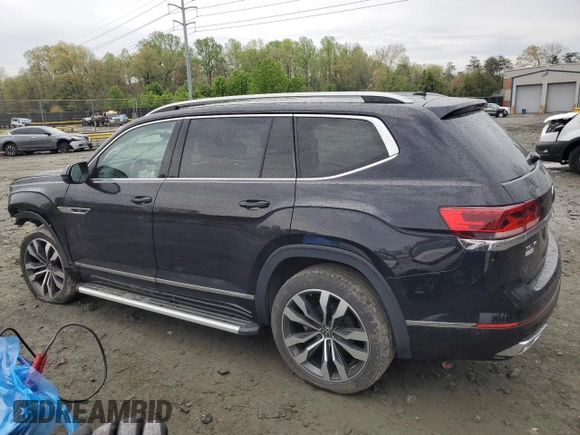 2022 Volkswagen Atlas SEL Premium R-Line with VIN 1V2FR2CA3NC515322, listed as a Copart auction lot 53089235 with 36,581 mi miles and Salvage title. Bid and sale history available at DreamBid. Image 2.
