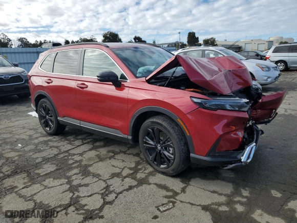 2025 Honda CR-V Hybrid Sport Touring with VIN 7FARS6H94SE012037, listed as a Copart auction lot 44361295 with 19,636 mi miles and Salvage Title. Bid and sale history available at carsss.com. Image 4.