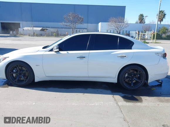 2017 Infiniti Q50 3.0t Premium with VIN JN1EV7AP3HM730522, listed as a IAAI auction lot 41399526 with 84,809 mi miles. Bid and sale history available at carsss.com. Image 15.