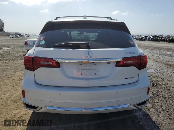 2019 Acura MDX Sport Hybrid w/Technology Pkg with VIN 5J8YD7H52KL001962, listed as a Copart auction lot 76631754 with 43,169 mi miles and Salvage Title. Bid and sale history available at carsss.com. Image 6.