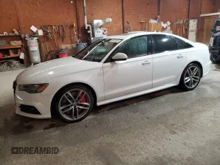 2018 Audi S6 Premium Plus with VIN WAUFFAFC4JN034315, listed as a Copart auction lot 48029555 with 75,550 mi miles and Salvage Title. Bid and sale history available at carsss.com. Image 1.