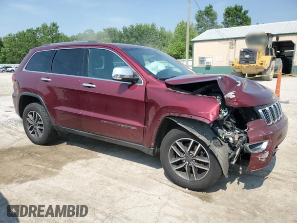 2020 Jeep Grand Cherokee Limited with VIN 1C4RJFBG9LC340171, listed as a Copart auction lot 60220535 with 95,647 mi miles and Salvage title. Bid and sale history available at DreamBid. Image 4.