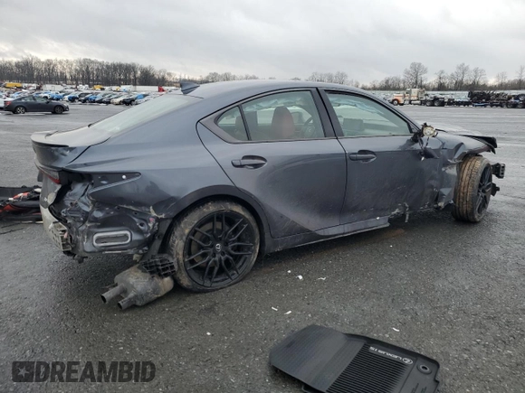 2024 Lexus IS with VIN JTHAP1D23R5005922, listed as a Copart auction lot 45247665 with 5,774 mi miles and Salvage Title. Bid and sale history available at carsss.com. Image 3.