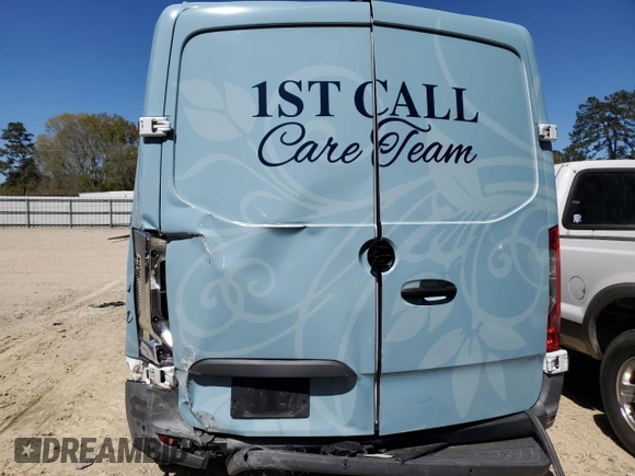 2021 Mercedes-Benz Sprinter Cargo with VIN W1Y4EBHY9MT073313, listed as a Copart auction lot 48922285 with Not Provided miles and Salvage Title. Bid and sale history available at carsss.com. Image 6.