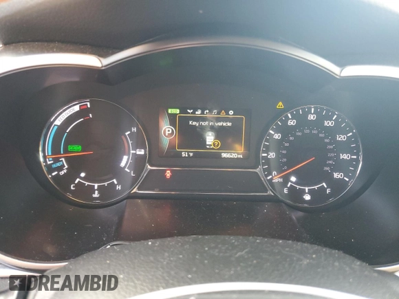 2015 Kia Optima Hybrid EX with VIN KNAGN4AD4F5091212, listed as a Copart auction lot 79506883 with 96,620 mi miles and Salvage Title. Bid and sale history available at carsss.com. Image 9.