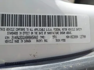 2011 Volkswagen Routan SE z VIN 2V4RW3DGXBR805002, wystawiony jako IAAI lot #42281499 z przebiegiem 139 913 mil mil oraz . Historia ofert i sprzedaży dostępna na DreamBid. Obrazek 9.