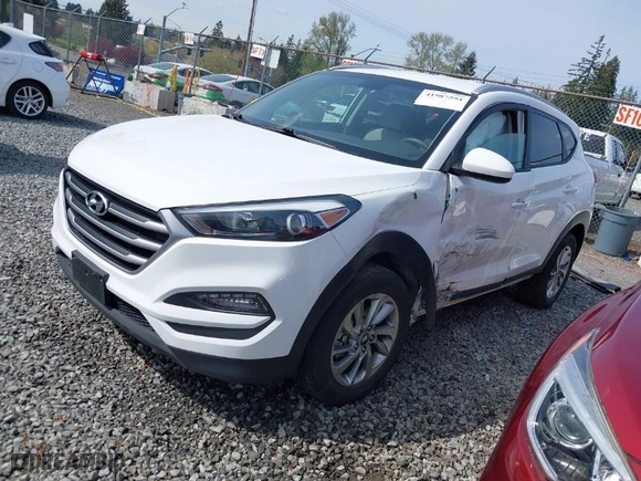 2018 Hyundai Tucson SEL with VIN KM8J3CA4XJU771344, listed as a IAAI auction lot 41987594 with 55,752 mi miles. Bid and sale history available at carsss.com. Image 2.