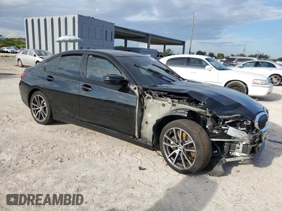 2019 BMW 3 Series 330i with VIN 3MW5R1J58K8A03925, listed as a Copart auction lot 73249094 with 85,303 mi miles and Non Repairable. Bid and sale history available at carsss.com. Image 4.