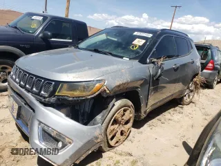 2021 Jeep Compass Limited z VIN 3C4NJDCB4MT595578, wystawiony jako Copart lot #57837145 z przebiegiem Nie podano mil oraz Szkoda całkowita • Salvage title. Historia ofert i sprzedaży dostępna na DreamBid. Obrazek 1.