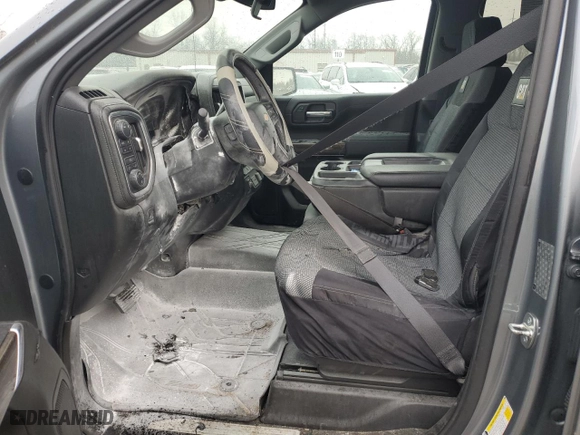 2019 Chevrolet Silverado 1500 LT with VIN 1GCRYDEDXKZ375525, listed as a Copart auction lot 46784745 with 0 mi miles and Salvage Title. Bid and sale history available at carsss.com. Image 7.