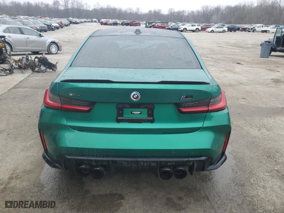 2023 BMW M3 Competition xDrive with VIN WBS43AY0XPFN93269, listed as a Copart auction lot 88986035 with 0 mi miles and Salvage Title. Bid and sale history available at carsss.com. Image 6.