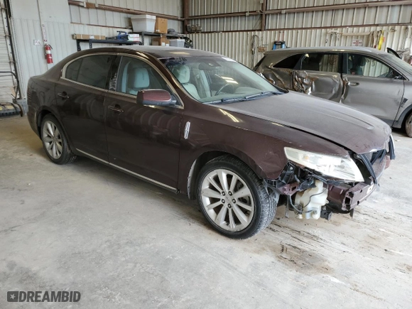 2009 Lincoln MKS with VIN 1LNHM94R69G606262, listed as a Copart auction lot 48542225 with 140,434 mi miles and Clean Title. Bid and sale history available at carsss.com. Image 4.