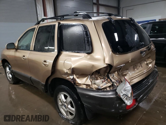 2003 Hyundai Santa Fe GLS with VIN KM8SC13D33U375491, listed as a Copart auction lot 76720694 with 212,447 mi miles and Salvage Title. Bid and sale history available at carsss.com. Image 2.