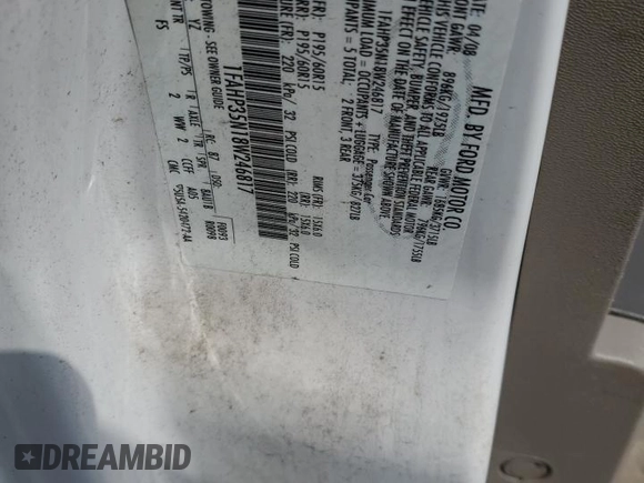 2008 Ford Focus SE z VIN 1FAHP35N18W246817, wystawiony jako Copart lot #68275004 z przebiegiem 261 765 mil mil oraz Czysty tytuł • Clean title. Historia ofert i sprzedaży dostępna na DreamBid. Obrazek 12.